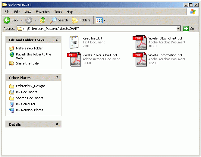 Charts with Counted Embroidery Patterns